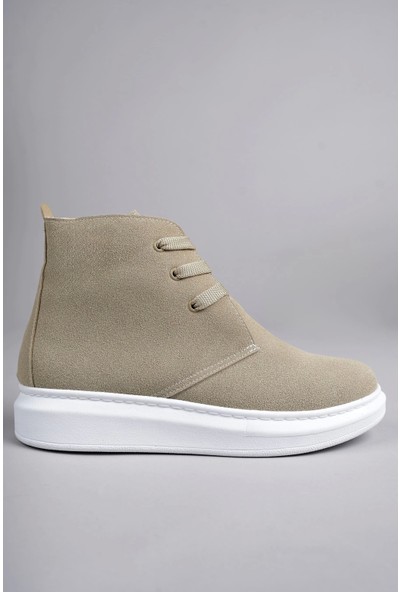 Aradım Taradım SLW207 Oslo Bağcıklı Süet Erkek Günlük Spor Bot Bt Krem