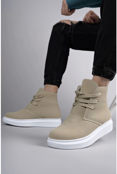 Aradım Taradım SLW207 Oslo Bağcıklı Süet Erkek Günlük Spor Bot Bt Krem