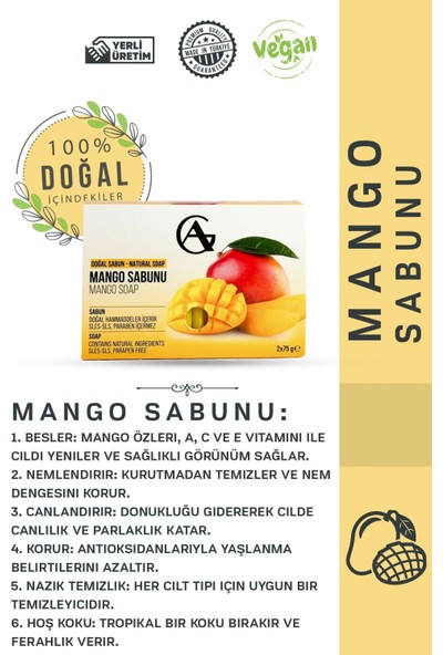 Aram Group Doğal Mango Sabunu 150G