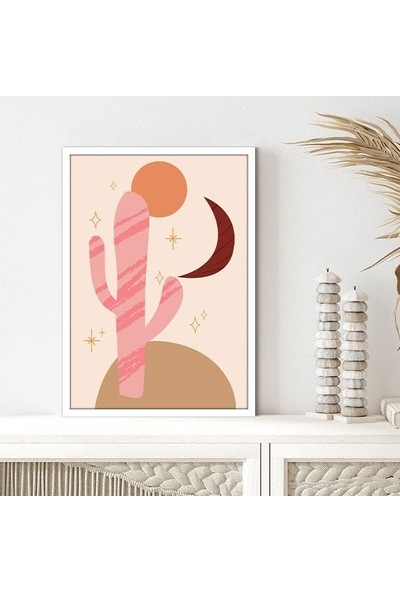 Kaktüs ve Galaksi 1 Çerçeve ve Poster - C1096