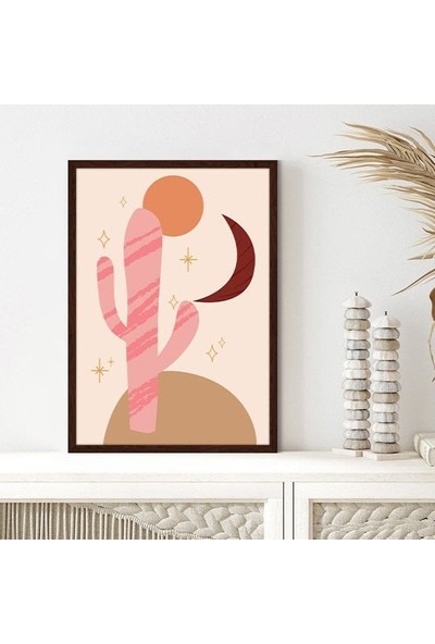 Kaktüs ve Galaksi 1 Çerçeve ve Poster - C1096