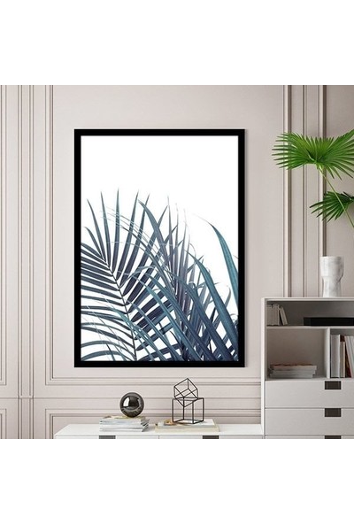 Turkuaz Palmiye 1 Çerçeve ve Poster - B1205