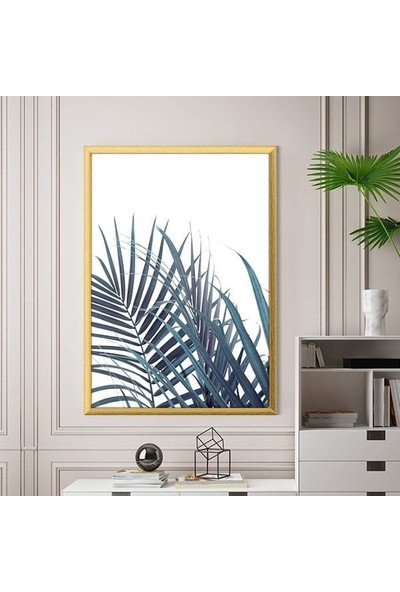Turkuaz Palmiye 1 Çerçeve ve Poster - B1205