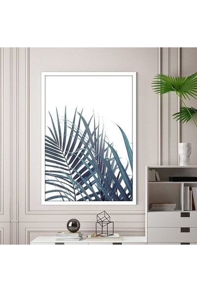 Turkuaz Palmiye 1 Çerçeve ve Poster - B1205