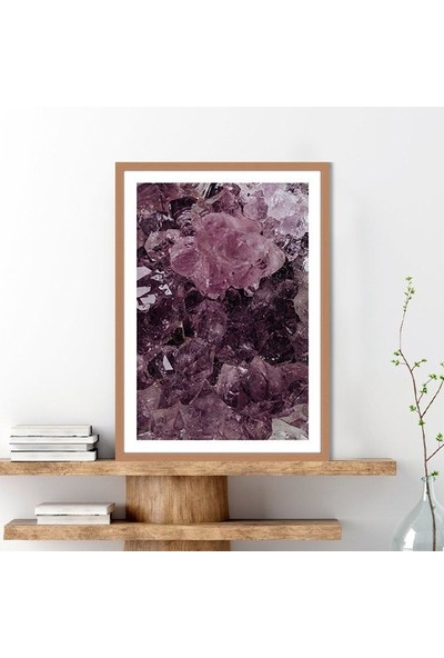 Mor Kuvars Taşı 2 Çerçeve ve Poster - DK1016