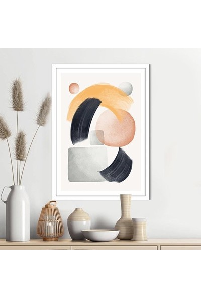 Renkli Geometrik Desenler 5 Çerçeve ve Poster  - IL1067