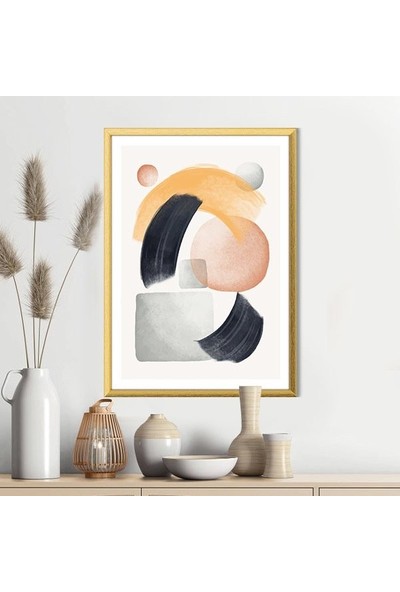 Renkli Geometrik Desenler 5 Çerçeve ve Poster  - IL1067