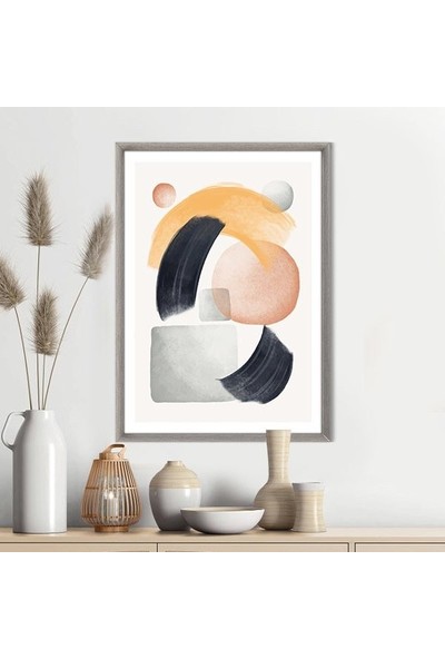 Renkli Geometrik Desenler 5 Çerçeve ve Poster  - IL1067