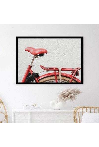 Kırmızı Bisiklet 1 Çerçeve ve Poster - DO1107
