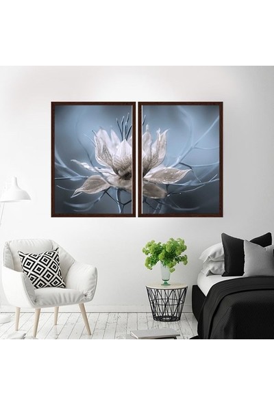 Lotus Ikili Çerçeve ve Poster Seti - B1016