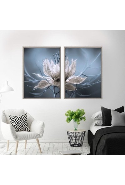 Lotus Ikili Çerçeve ve Poster Seti - B1016