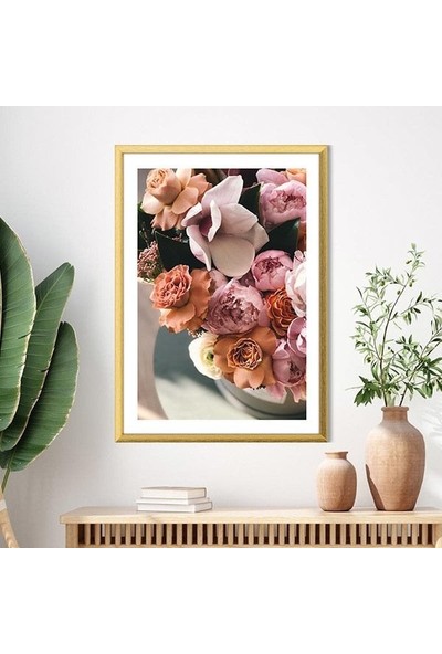 Pembe Güller 6 Çerçeve ve Poster - B1150