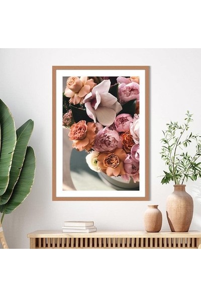 Pembe Güller 6 Çerçeve ve Poster - B1150