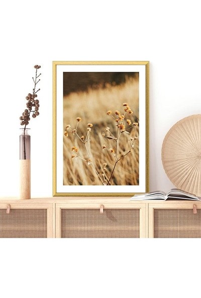 Kahverengi Otlar 1 Çerçeve ve Poster - B1106