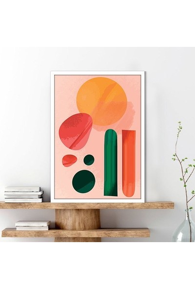 Renkli Geometrik Desenler 10 Çerçeve ve Poster  - IL1072