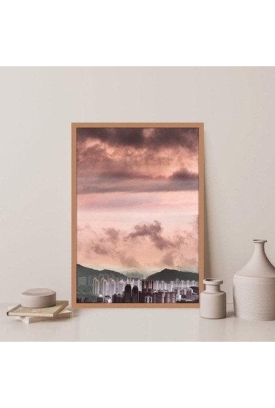Gün Batımında Binalar 2 Çerçeve ve Poster - DO1028