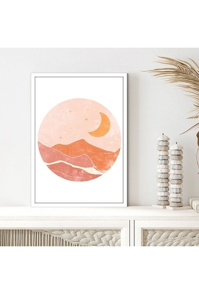 Ay ve Dağ 1 Çerçeve ve Poster - IL1096