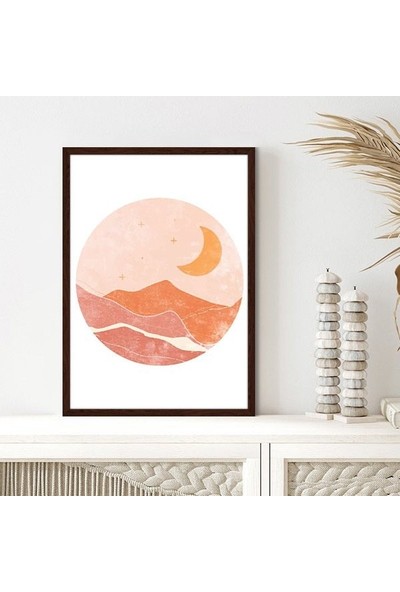 Ay ve Dağ 1 Çerçeve ve Poster - IL1096