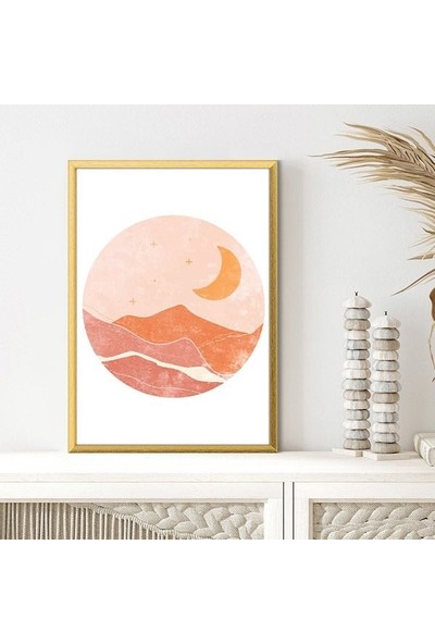 Ay ve Dağ 1 Çerçeve ve Poster - IL1096