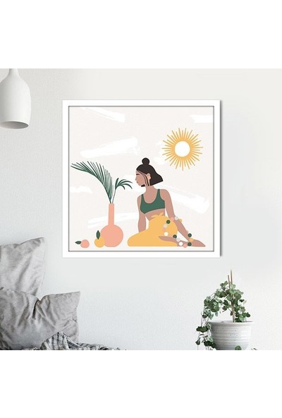 Bitkiler ve Kadın 10 Çerçeve ve Poster - IL1093