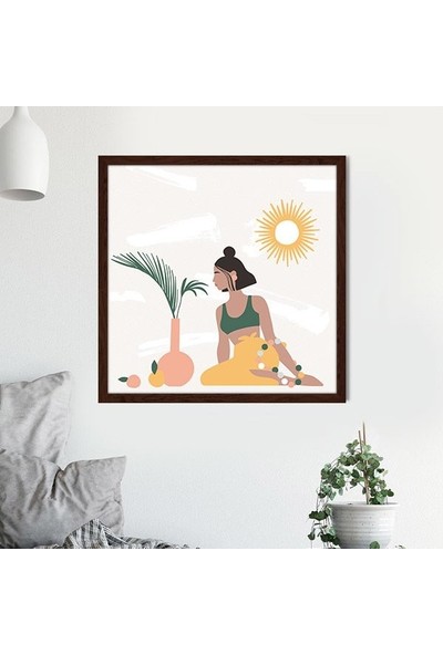 Bitkiler ve Kadın 10 Çerçeve ve Poster - IL1093