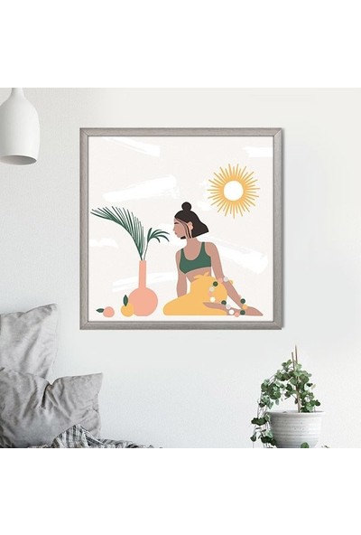 Bitkiler ve Kadın 10 Çerçeve ve Poster - IL1093