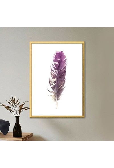 Pembe Kuş Tüyü 14 Çerçeve ve Poster - IL1119