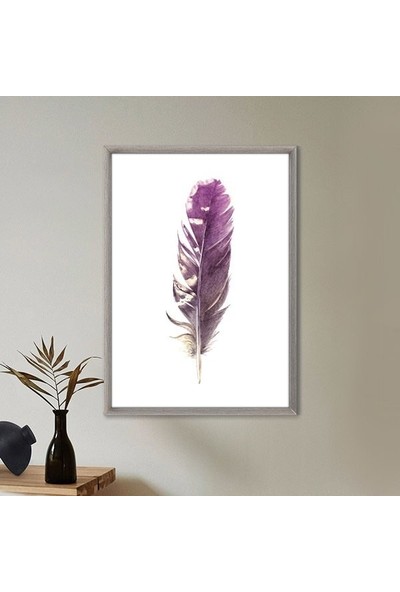 Pembe Kuş Tüyü 14 Çerçeve ve Poster - IL1119