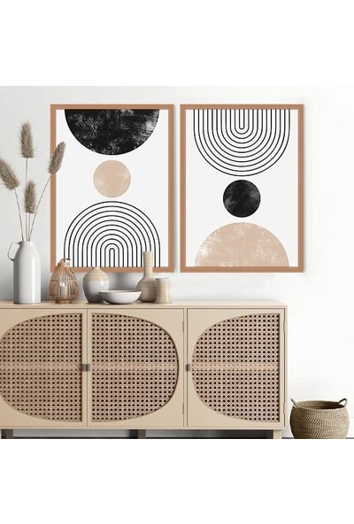 Daireler 2 Ikilli Çerçeve ve Poster Seti - C1023