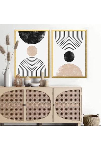 Daireler 2 Ikilli Çerçeve ve Poster Seti - C1023