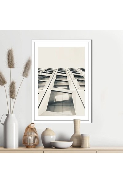 Düşük Açılı Bina 1 Çerçeve ve Poster -  M1043