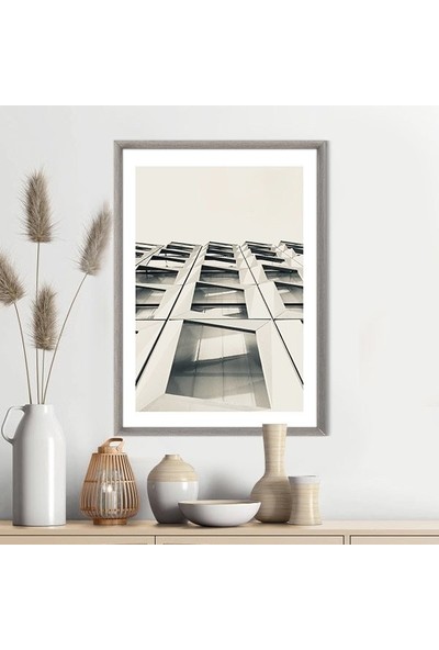 Düşük Açılı Bina 1 Çerçeve ve Poster -  M1043