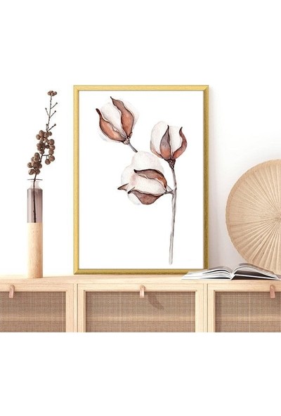 Pamuk Dalları 3 Çerçeve ve Poster - B1226