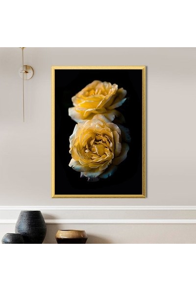 Gold Güller 2 Çerçeve ve Poster - G1018