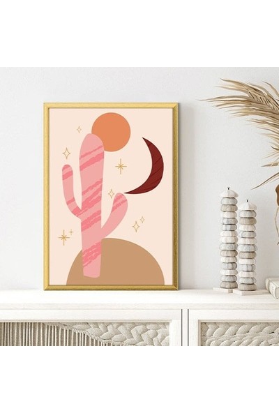 Kaktüs ve Galaksi 1 Çerçeve ve Poster - C1096