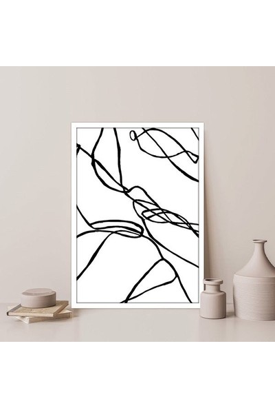 Soyut Çizgisel 1 Çerçeve ve Poster - SO1054