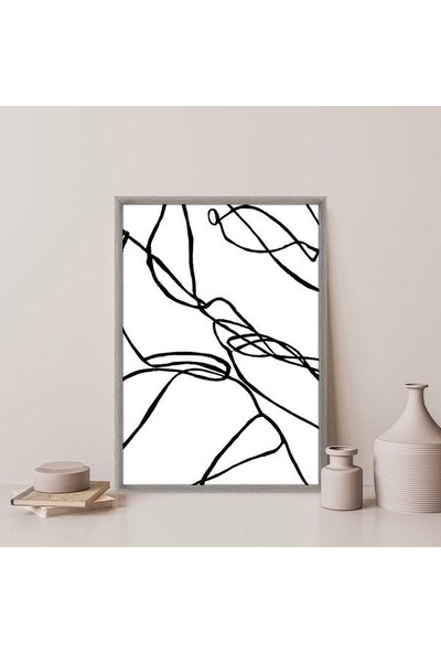 Soyut Çizgisel 1 Çerçeve ve Poster - SO1054