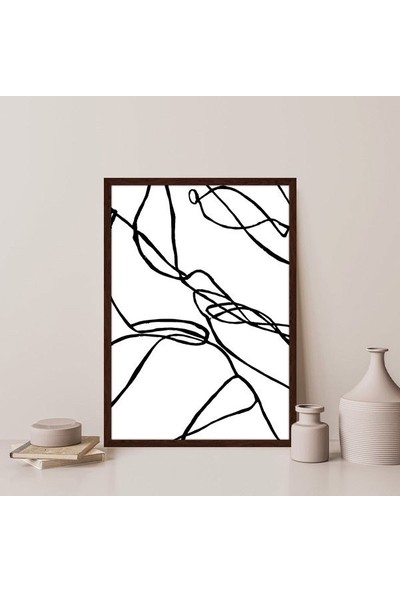 Soyut Çizgisel 1 Çerçeve ve Poster - SO1054
