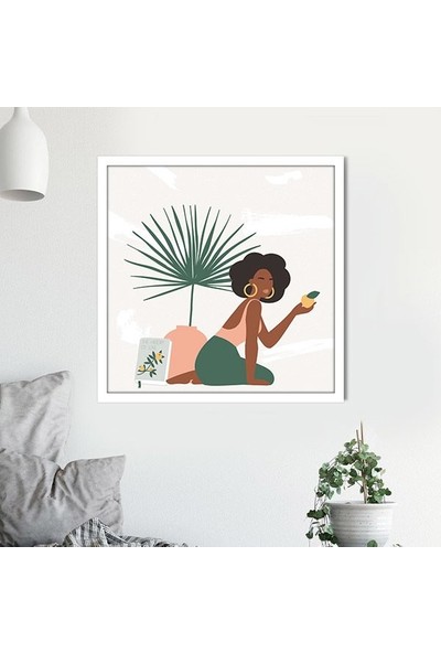 Bitkiler ve Kadın 12 Çerçeve ve Poster - IL1095