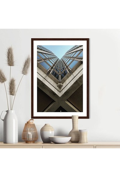Düşük Açılı Bina 2 Çerçeve ve Poster -  M1044