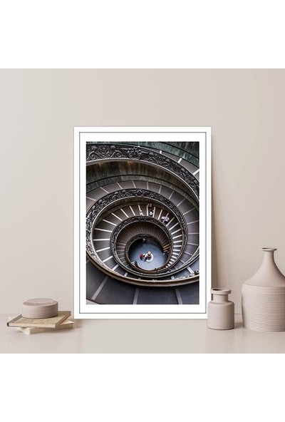 Merdiven Boşluğu 3 Çerçeve ve Poster -  M1053