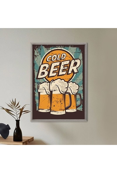 Cold Beer Çerçeve ve Poster - TP1054