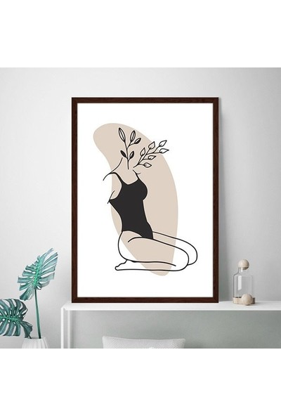 Çiçek ve Kadın 2 Çerçeve ve Poster - MD1034