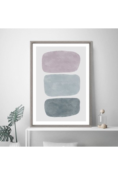 Soluk Tonlar Soyut 1 Çerçeve ve Poster - SO1140