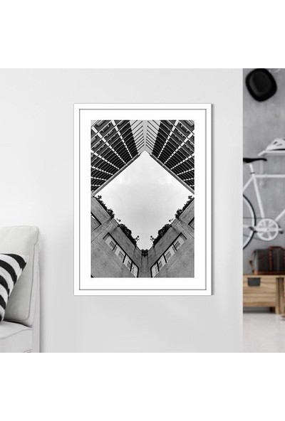 Düşük Açılı Bina 4 Çerçeve ve Poster -  M1067