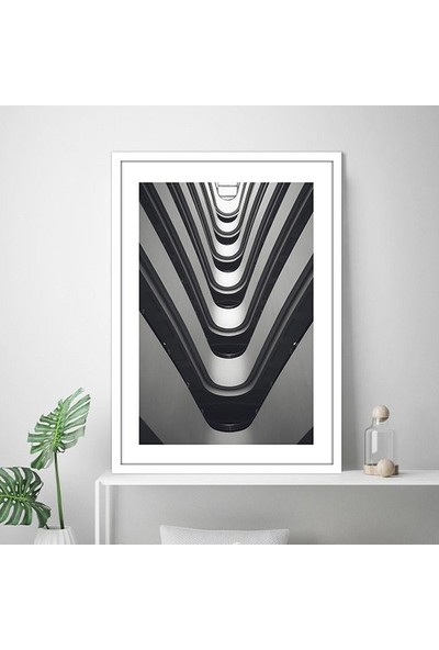 Düşük Açılı Bina 3 Çerçeve ve Poster -  M1066