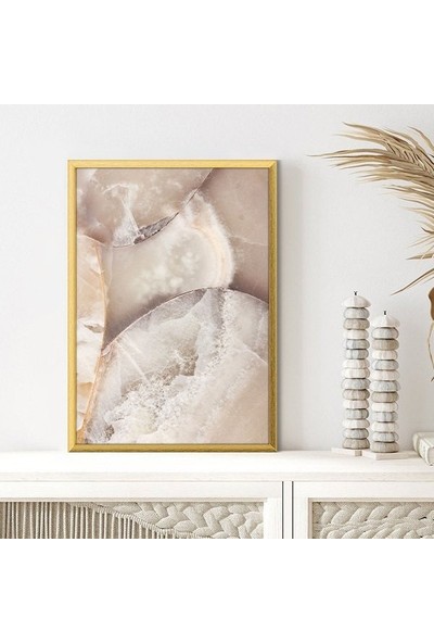 Bej Mermerler 1 Çerçeve ve Poster - DK1011