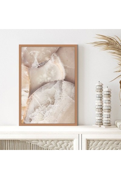 Bej Mermerler 1 Çerçeve ve Poster - DK1011