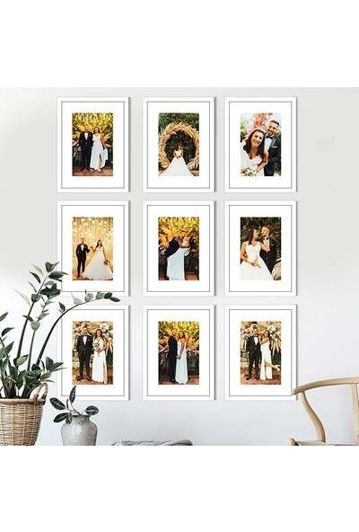 Dokuzlu 1 30X40 (33X43) Çerçeveli Anı Köşesi Seti - KS1005
