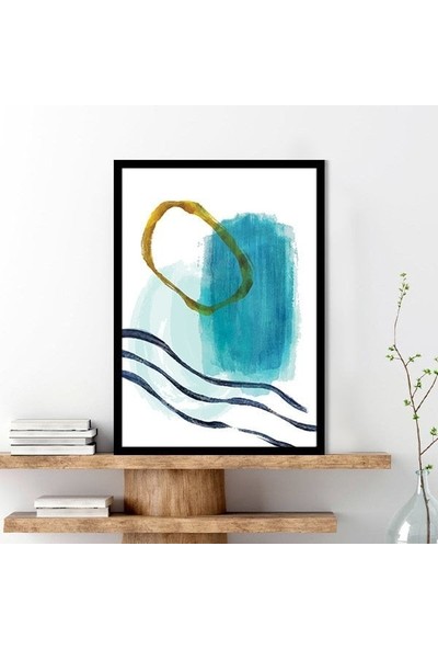 Sulu Boya Temalı Yeşil Tonlar 2 Çerçeve ve Poster - C1224